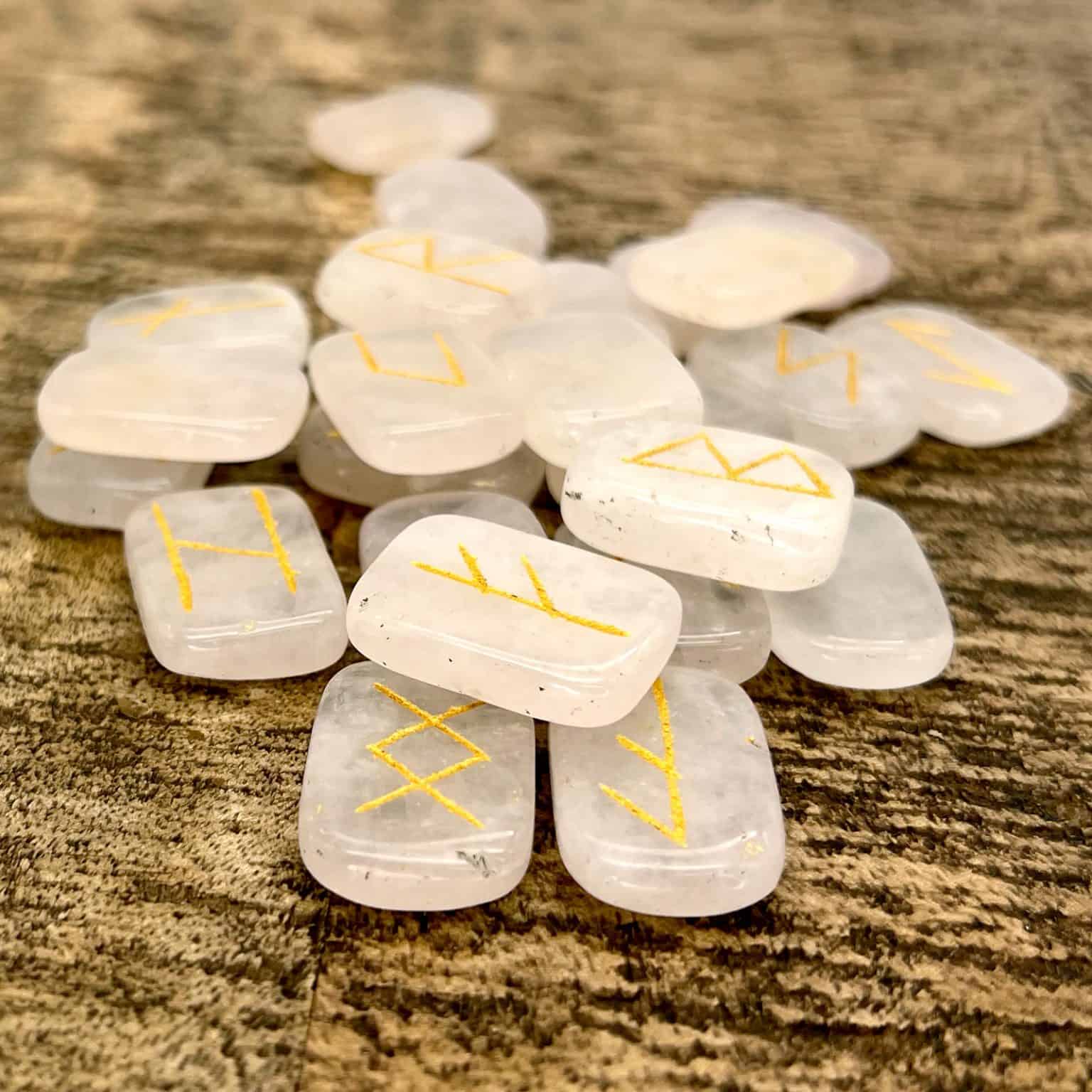 Sun Rune Stone Elder Runes in Stone - Arca Noctis