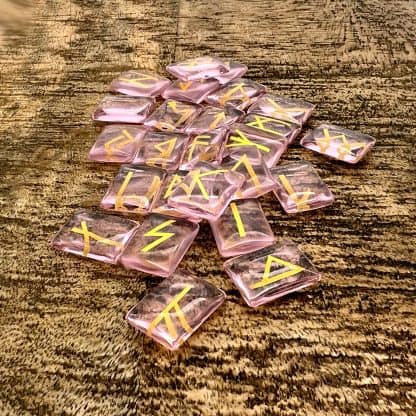 Pink Crystal Traveler's Runes from Arca Noctis